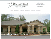 Tablet Screenshot of dahlonegafuneralhome.com